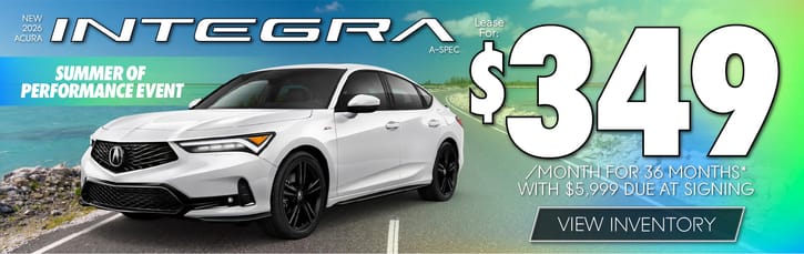 Lease 2026 Acura Integra A-Spec $349