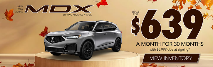 Lease 2026 Acura MDX A-Spec Advance $639