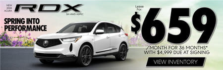 New 2026 Acura RDX SH-AWD ASPEC	Lease for $659 a month for 36 months with $4,999 due at signing