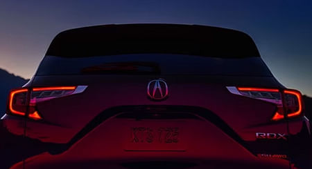 A red RDX LED-illuminated Dragon Tail taillights.