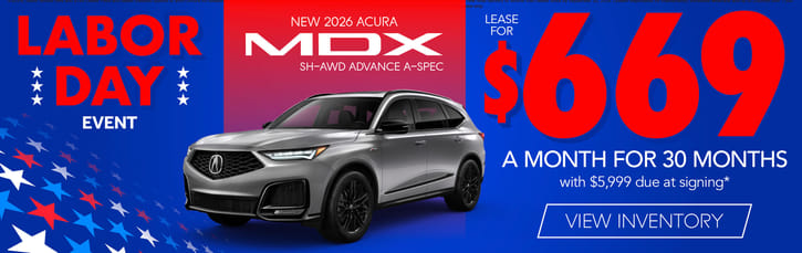 Lease 2026 Acura MDX SH-AWD Advance A-Spec $669