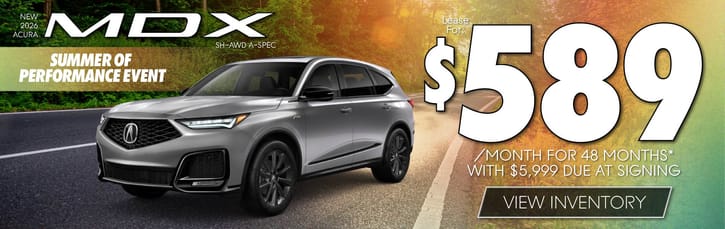 Lease 2026 Acura MDX A-Spec $589