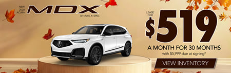 Lease 2026 Acura MDX A-Spec $519