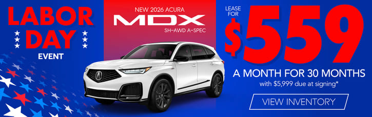 Lease 2026 Acura MDX SH-AWD A-Spec $559