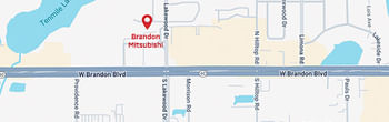 map of Brandon Mitsubishi