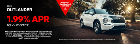 New 2026 Mitsubishi Outlander Finance Special