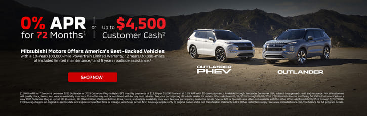 2025 Outlander and Outlander PHEV Offer