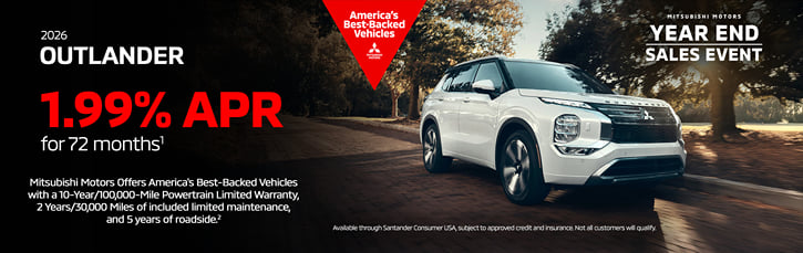 1.99% APR on 2026 Outlander