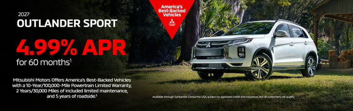 New 2027 Mitsubishi Outlander Sport Finance Special 4.99% APR Special