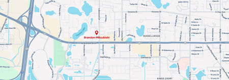 map of Brandon Mitsubishi