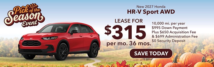 2027 Honda HR-V Sport $315