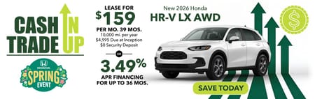 Lease 2026 Honda HR-V LX $159