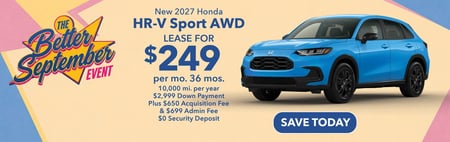 2027 Honda HR-V Sport $249
