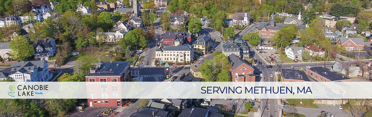 A cityscape featuring houses and trees in the background, showcasing urban and natural elements harmoniously.