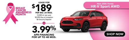 Lease Offer on 2025 Honda HR-V