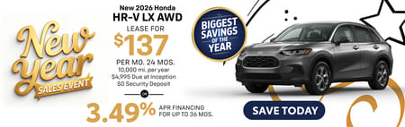 Lease Offer on 2026 Honda HR-V