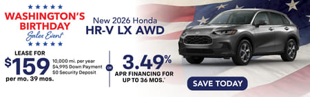 Especial 2026 Honda HR-V