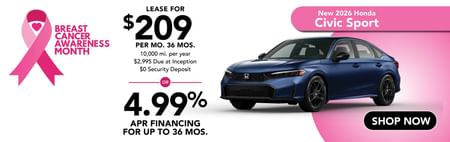 Lease Offer on 2025 Honda Civic 