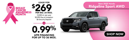 Lease Offer on 2025 Honda Ridgeline