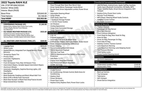 1 image of 2022 Toyota RAV4 XLE