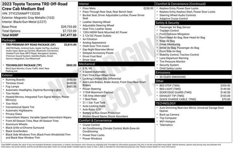 1 image of 2023 Toyota Tacoma TRD Off-Road