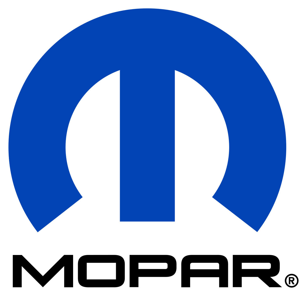 Blue mopar logo