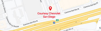 map of Courtesy Chevrolet San Diego