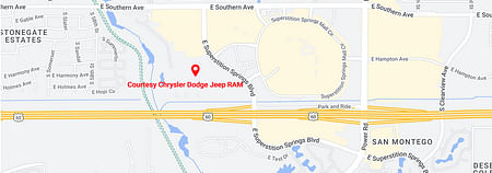 map of Courtesy Chrysler Dodge RAM Superstition Springs