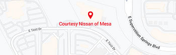 map of Courtesy Nissan of Mesa