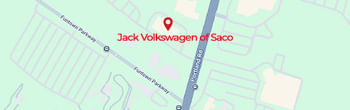 map of Jack Volkswagen of Saco