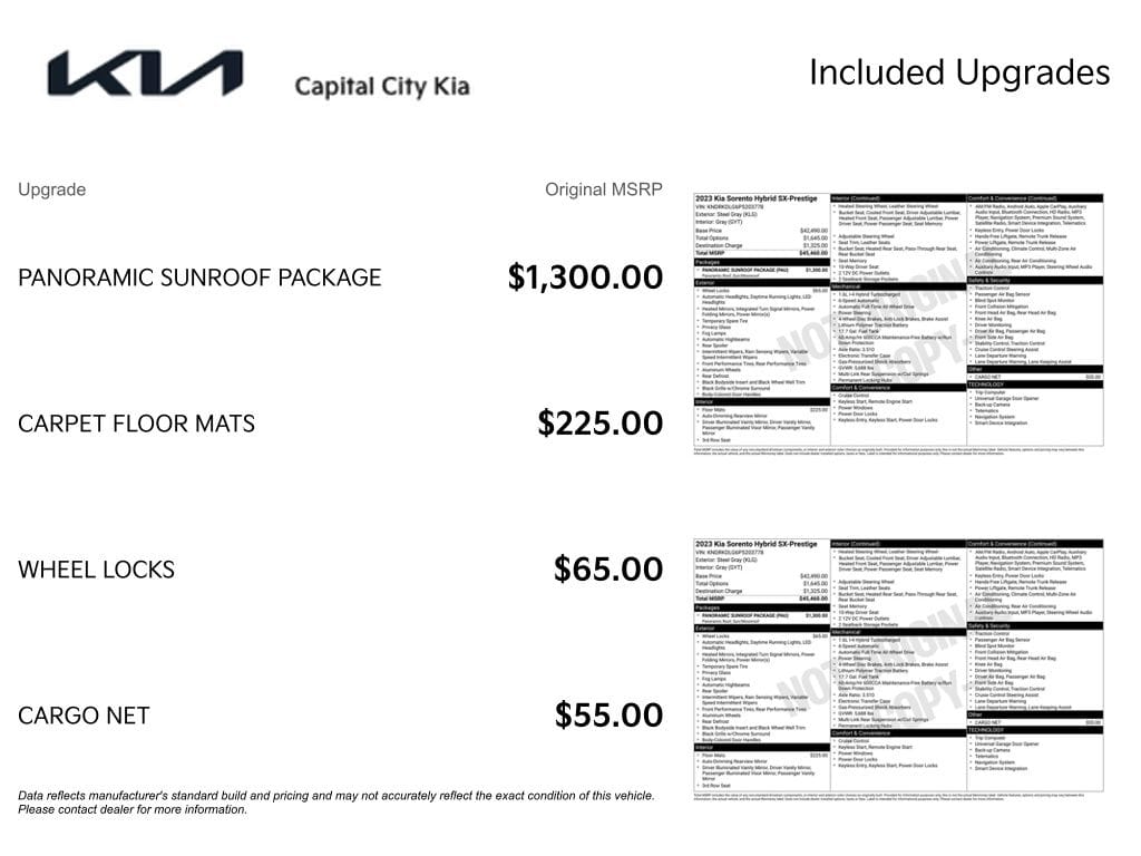 2 thumbnail image of  2023 Kia Sorento Hybrid SX Prestige