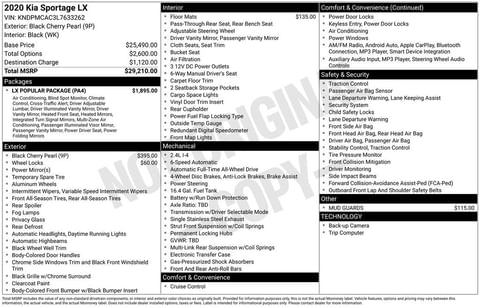 1 image of 2020 Kia Sportage LX