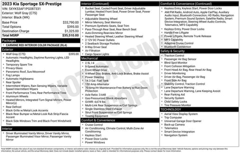 1 image of 2023 Kia Sportage SX-Prestige