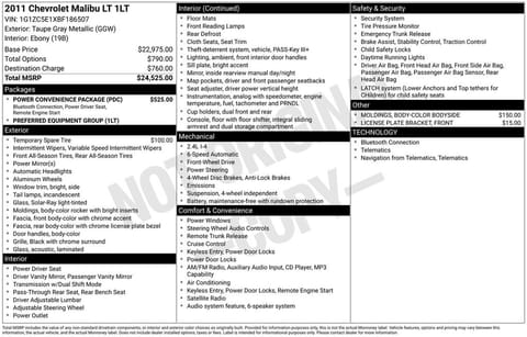 1 image of 2011 Chevrolet Malibu LT