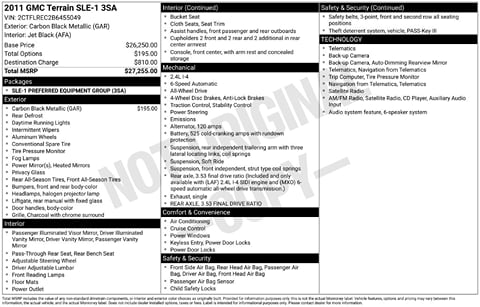 1 image of 2011 GMC Terrain SLE-1