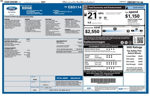 1 image of 2013 Ford Edge SEL
