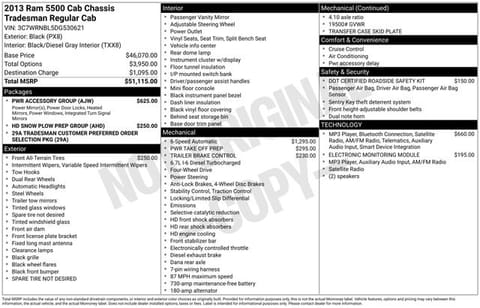 1 image of 2013 Ram 5500HD Tradesman