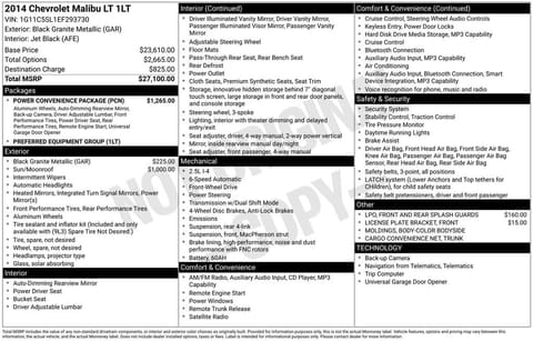 1 image of 2014 Chevrolet Malibu LT