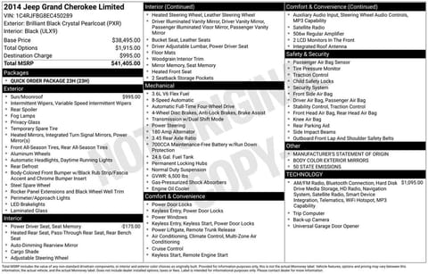 1 image of 2014 Jeep Grand Cherokee Limited