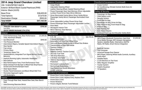 1 image of 2014 Jeep Grand Cherokee Limited
