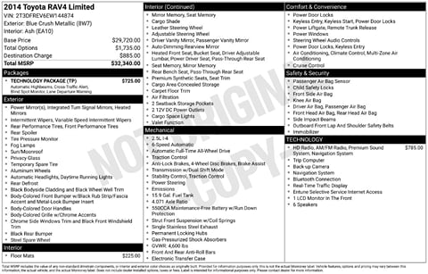 1 image of 2014 Toyota RAV4 Limited