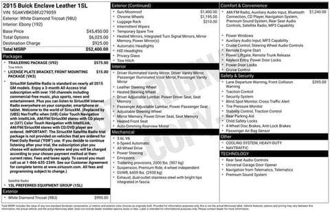 1 image of 2015 Buick Enclave Leather Group