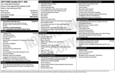 1 image of 2015 GMC Acadia SLT-1