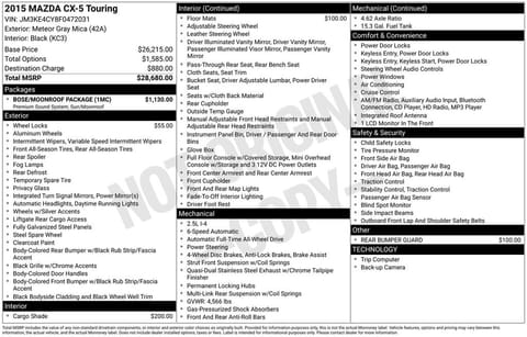 1 image of 2015 Mazda CX-5 Touring