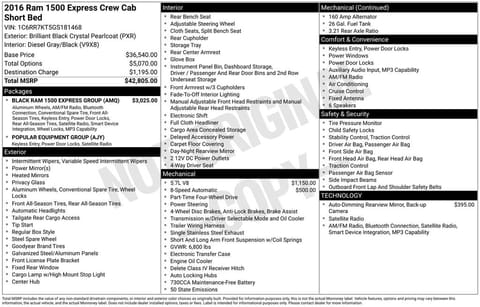 1 image of 2016 Ram 1500 Express