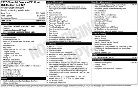 1 image of 2017 Chevrolet Colorado Z71