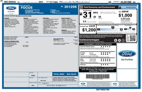 1 image of 2017 Ford Focus SE