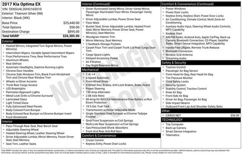 1 image of 2017 Kia Optima EX