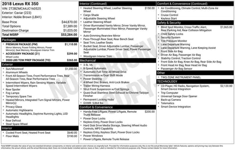 1 image of 2018 Lexus RX 350