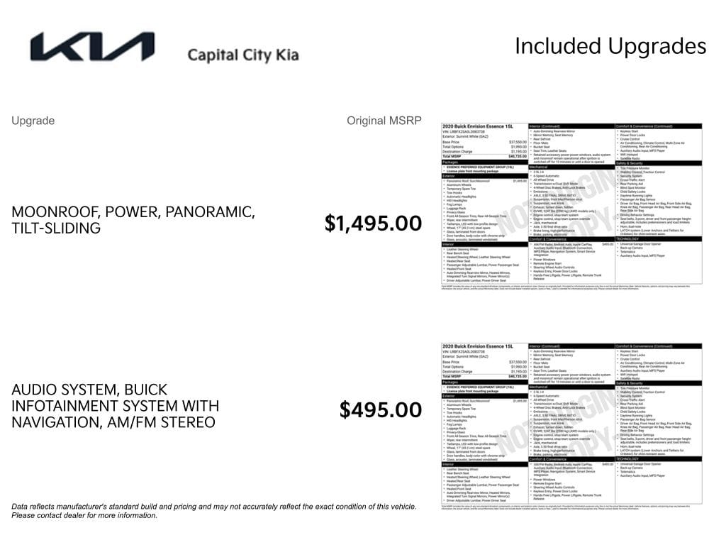 2 thumbnail image of  2020 Buick Envision Essence
